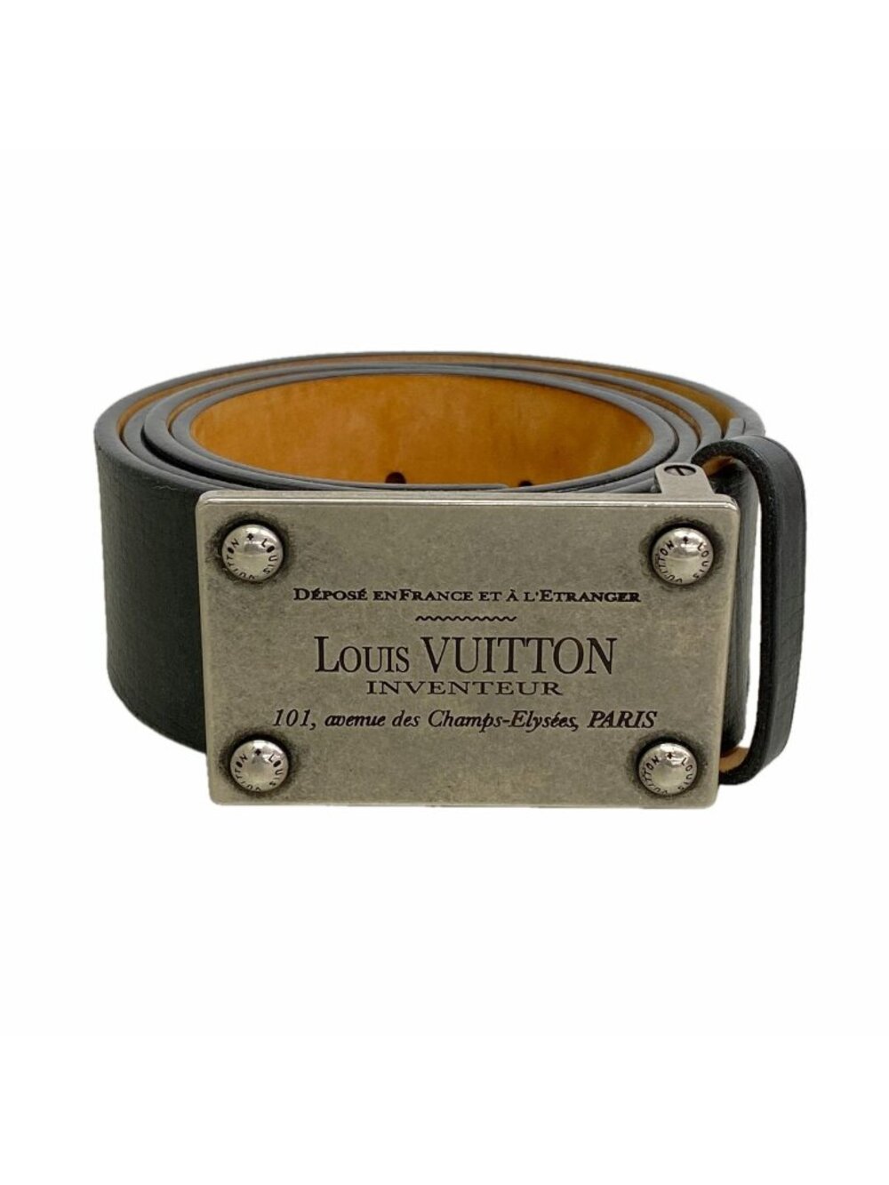 Louis Vuitton Belt Ceinture Inventeur Black